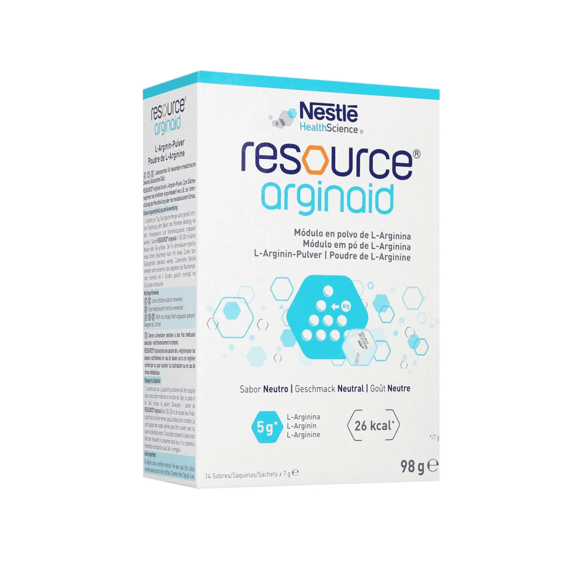 Nestlé Resource Arginaid 12 Estuches de 14 Sobres de 7g